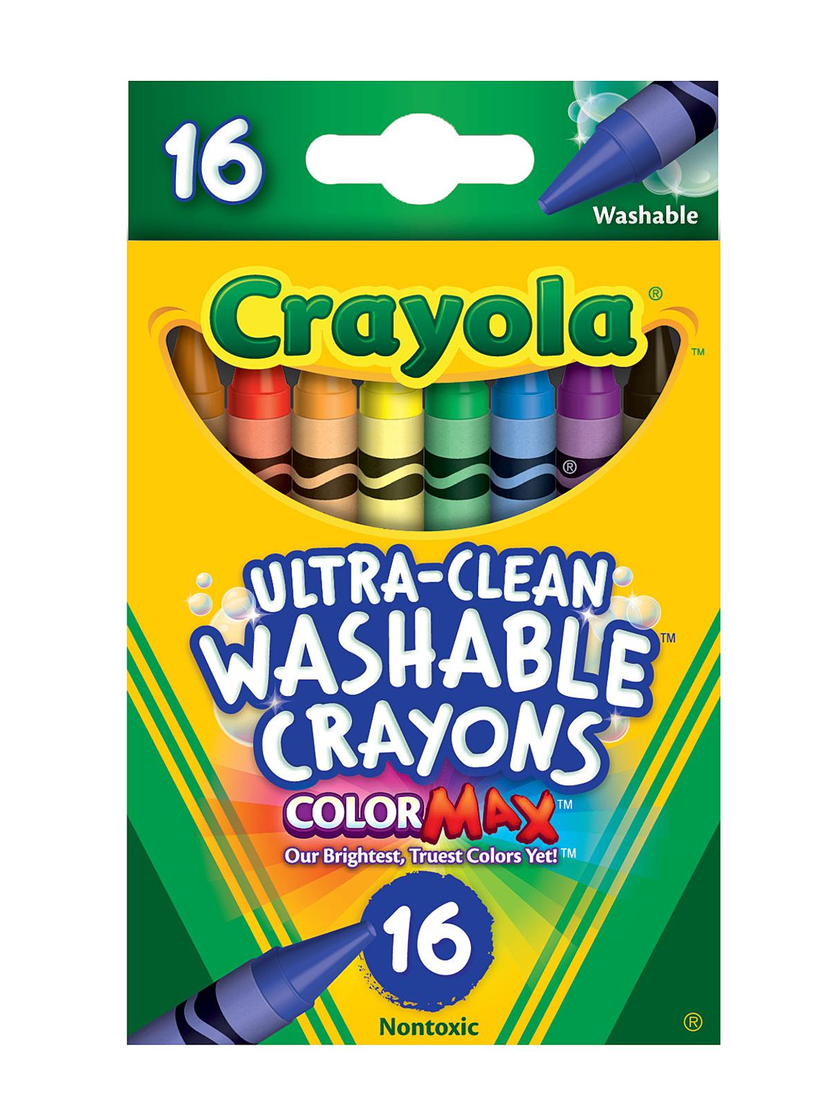 Ultra-Clean Washable Crayons box of 16