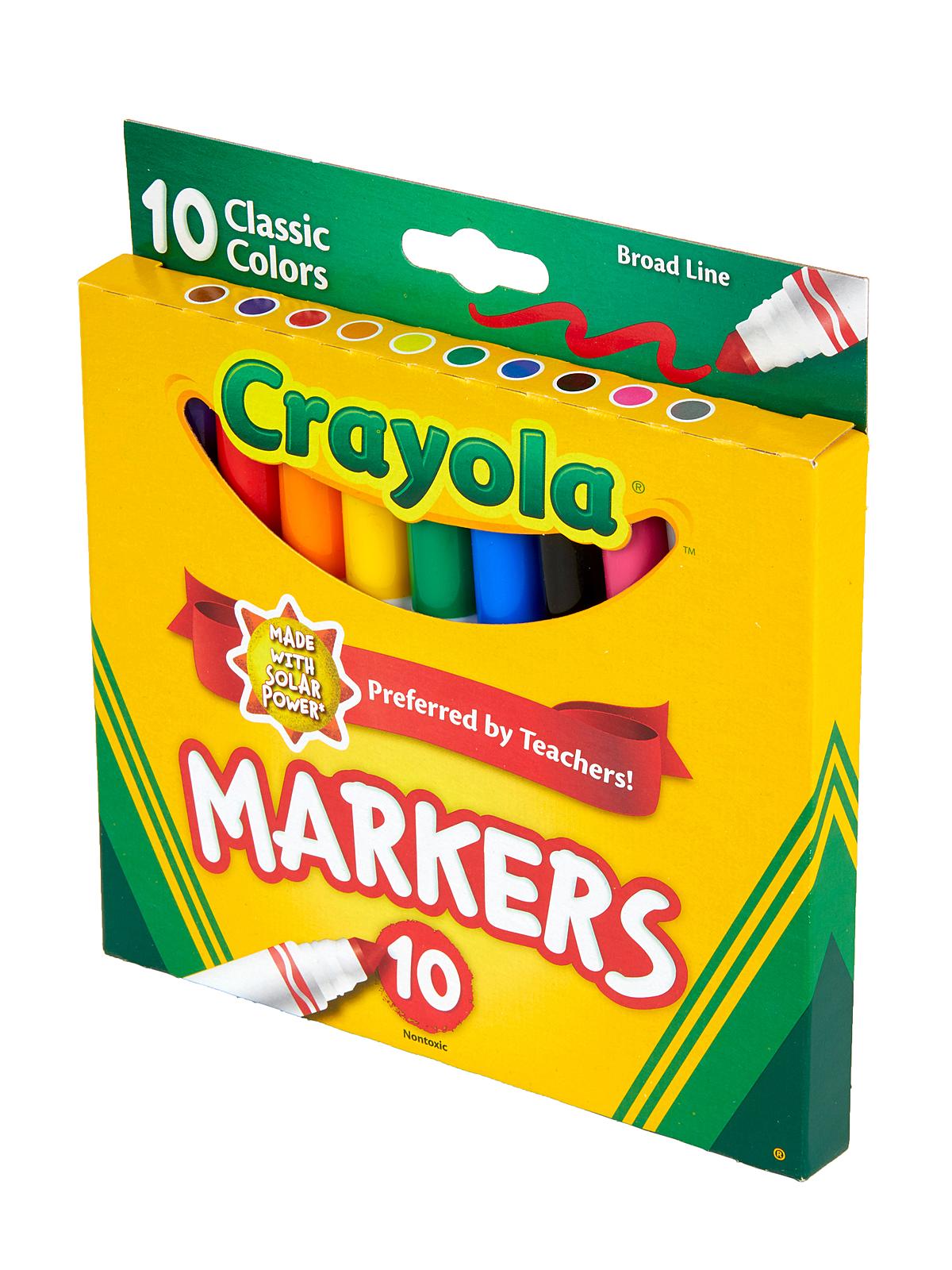 Classic Colors Marker Sets Broad Box Of 10
