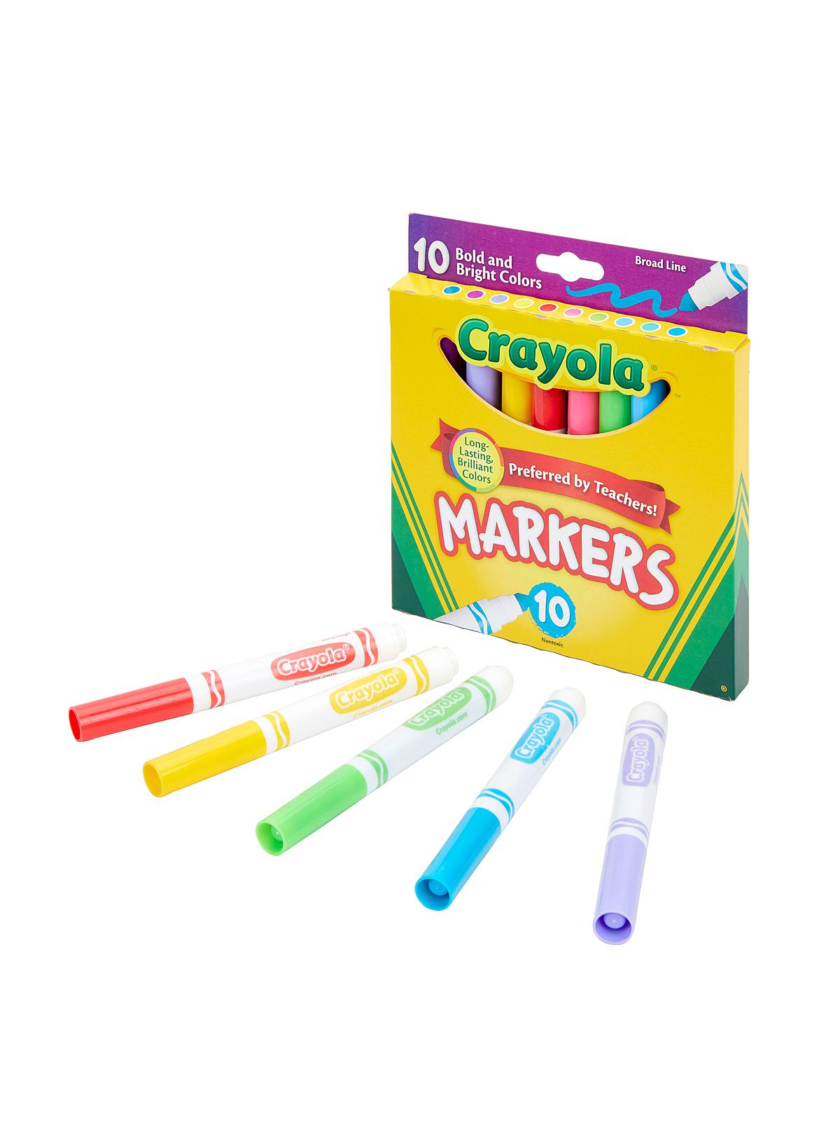 Assorted Colors Marker Sets broad box of 10
