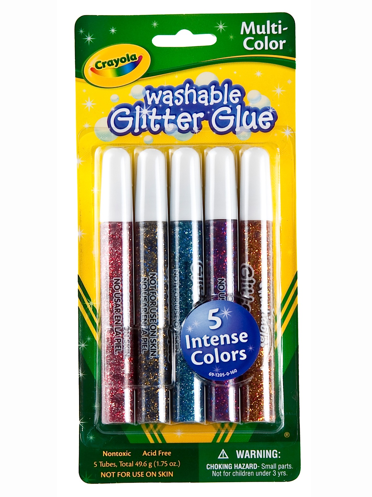 Washable Glitter Glue Multicolor Set Of 5