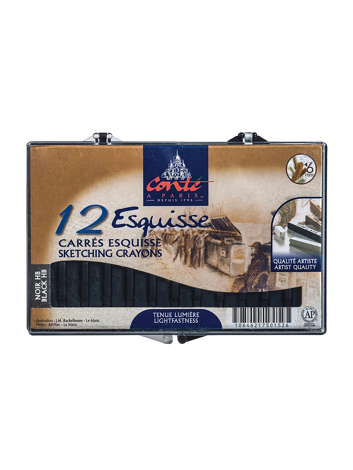 Crayons black HB box of 12
