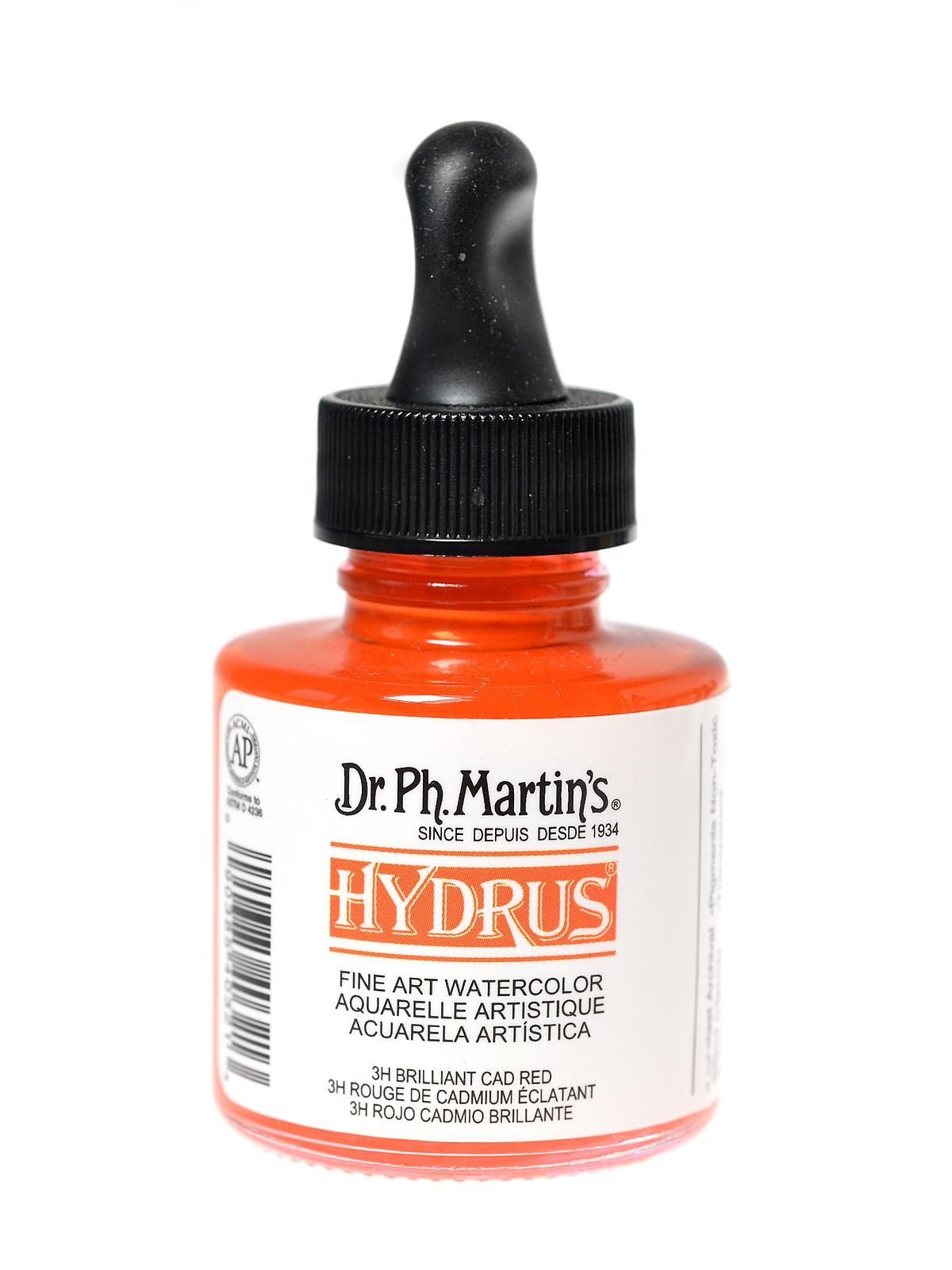 Hydrus Fine Art Watercolor brilliant cad red