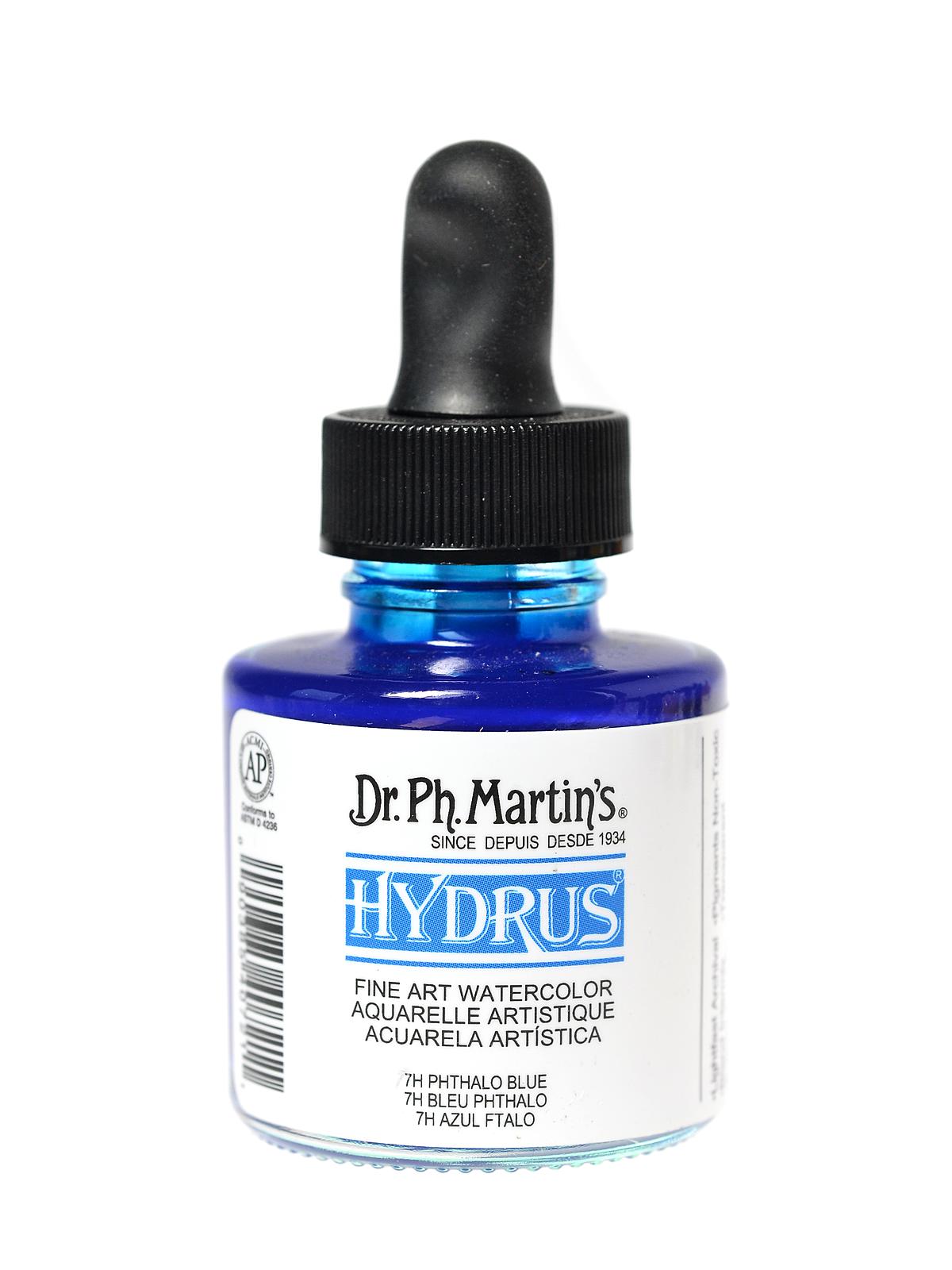 Hydrus Fine Art Watercolor phthalo blue