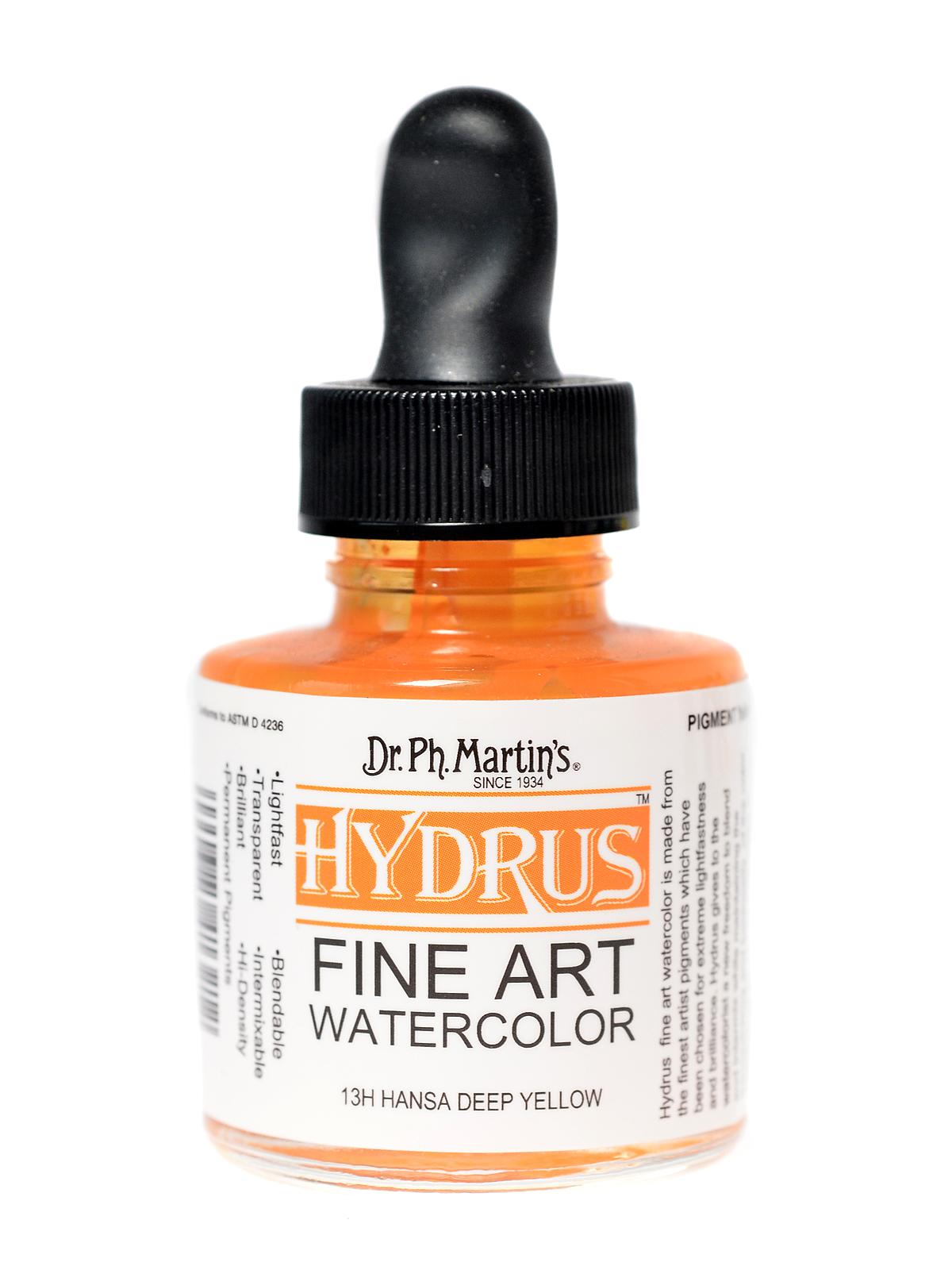 Hydrus Fine Art Watercolor hansa deep yellow