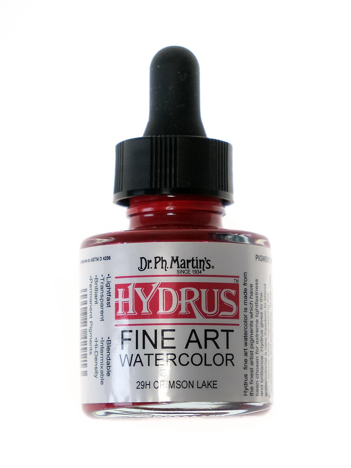 Hydrus Fine Art Watercolor crimson lake