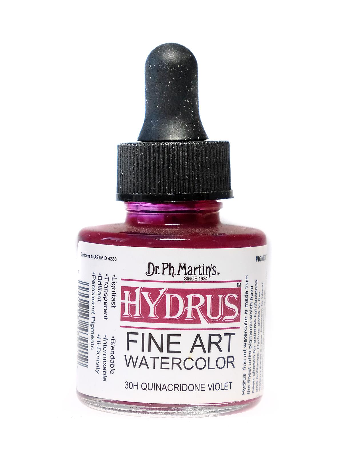 Hydrus Fine Art Watercolor quinacridone violet