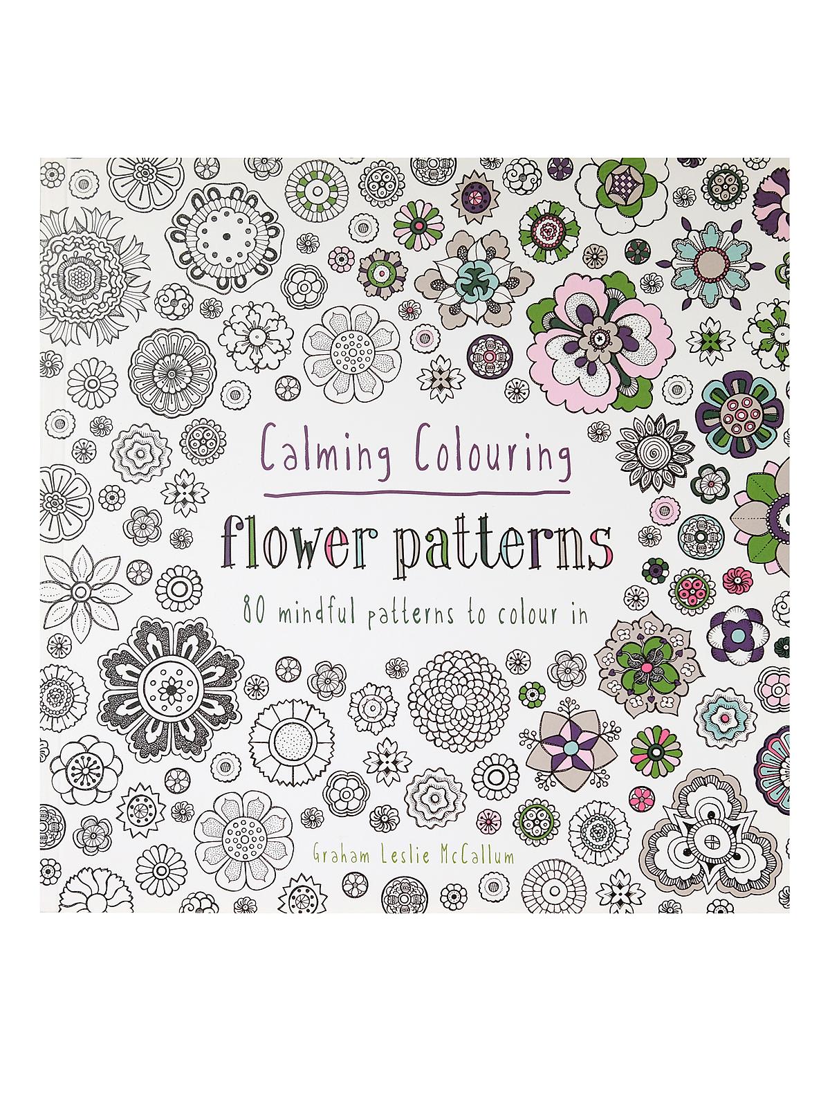 Calming Coloring Books Flower Patterns