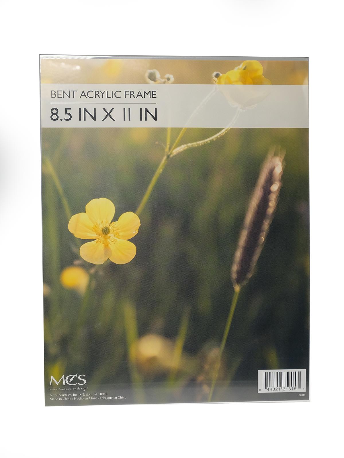 Clear Acrylic Frames 8.5 In. X 11 In. Single Vertical