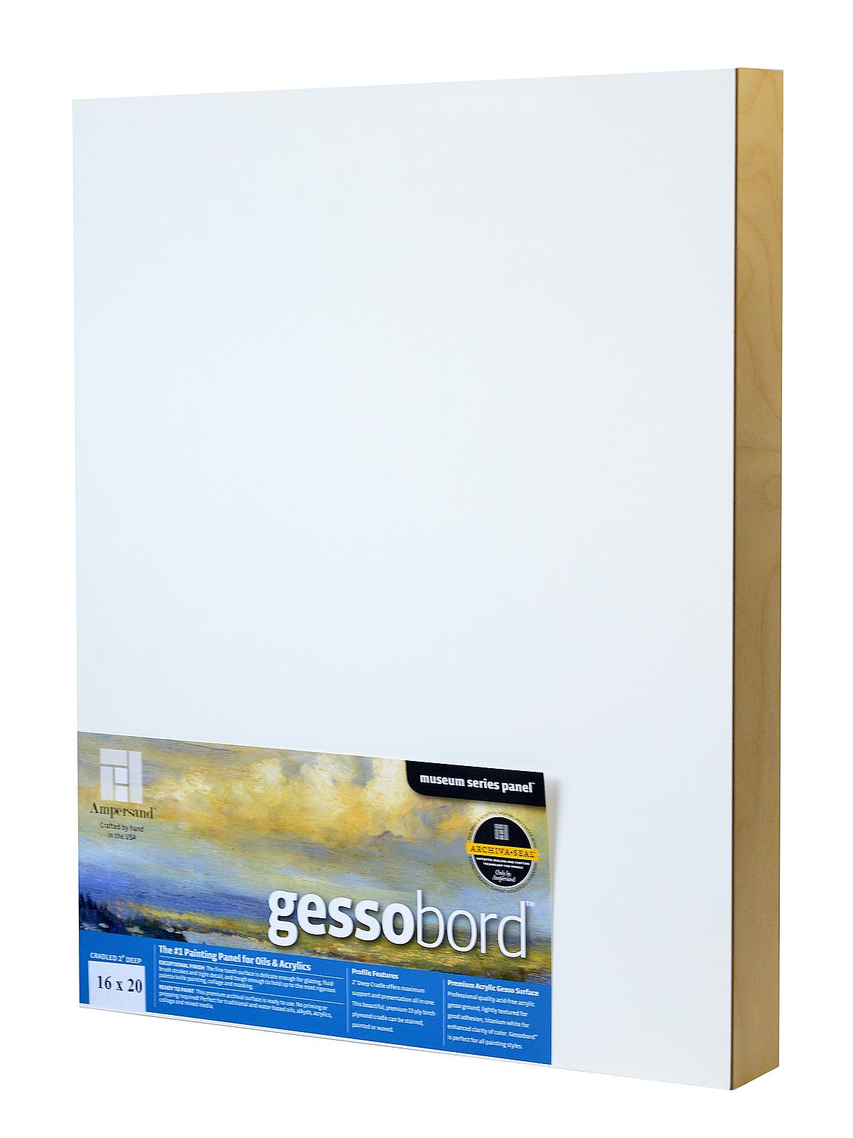 Cradled Gessobord 16 in. x 20 in. 2 in. each