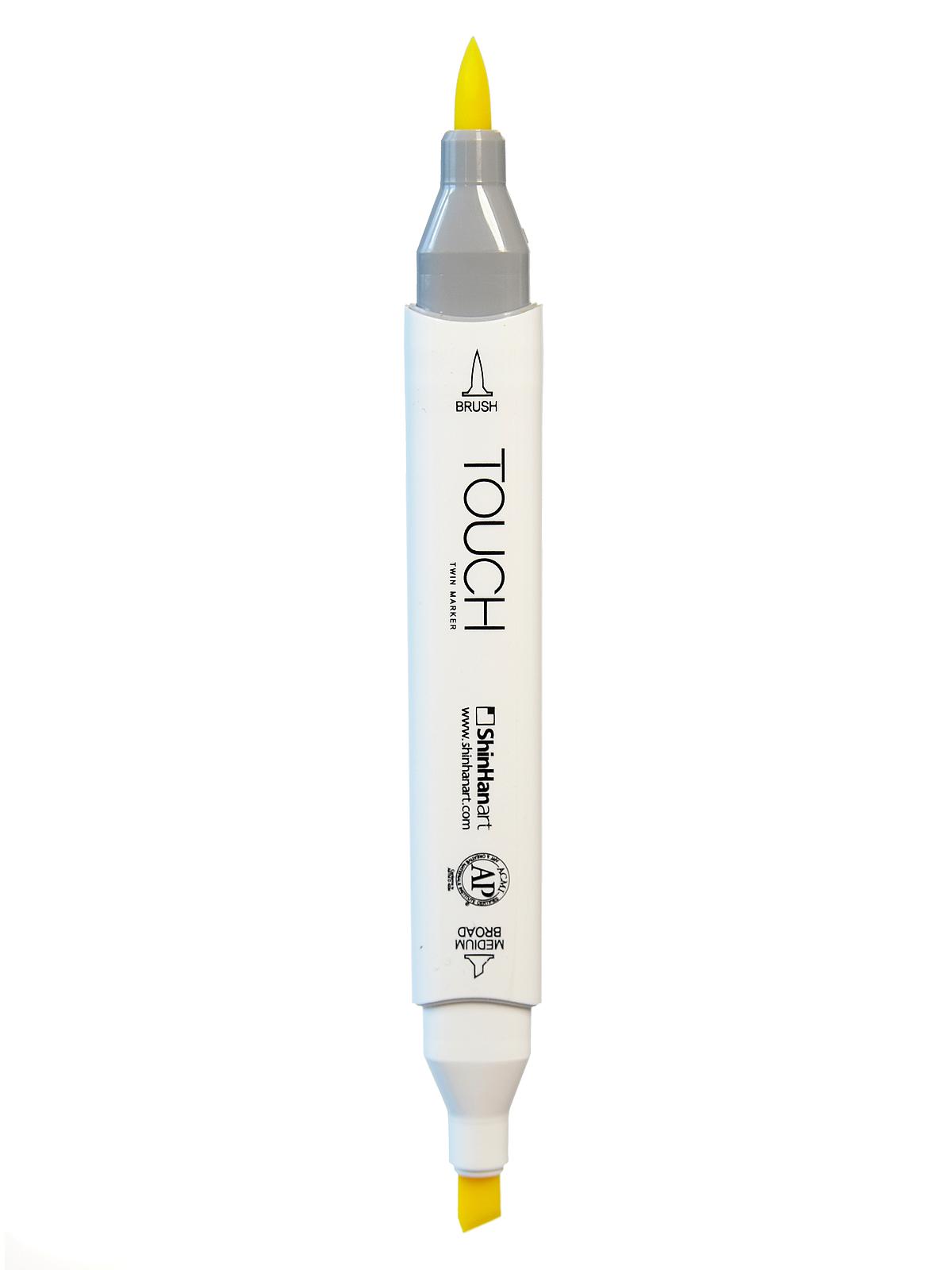 Touch Twin Brush Markers fluorescent yellow F123