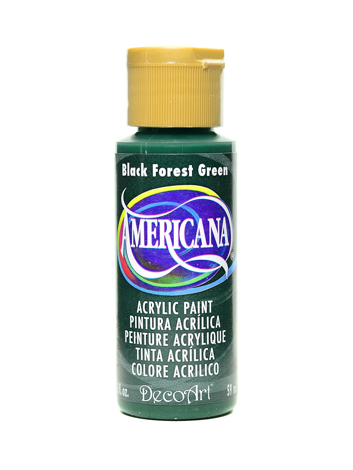 Americana Acrylic Paints black forest green 2 oz.