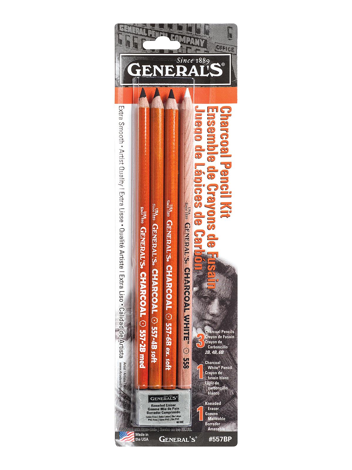 Charcoal Pencil Kit each