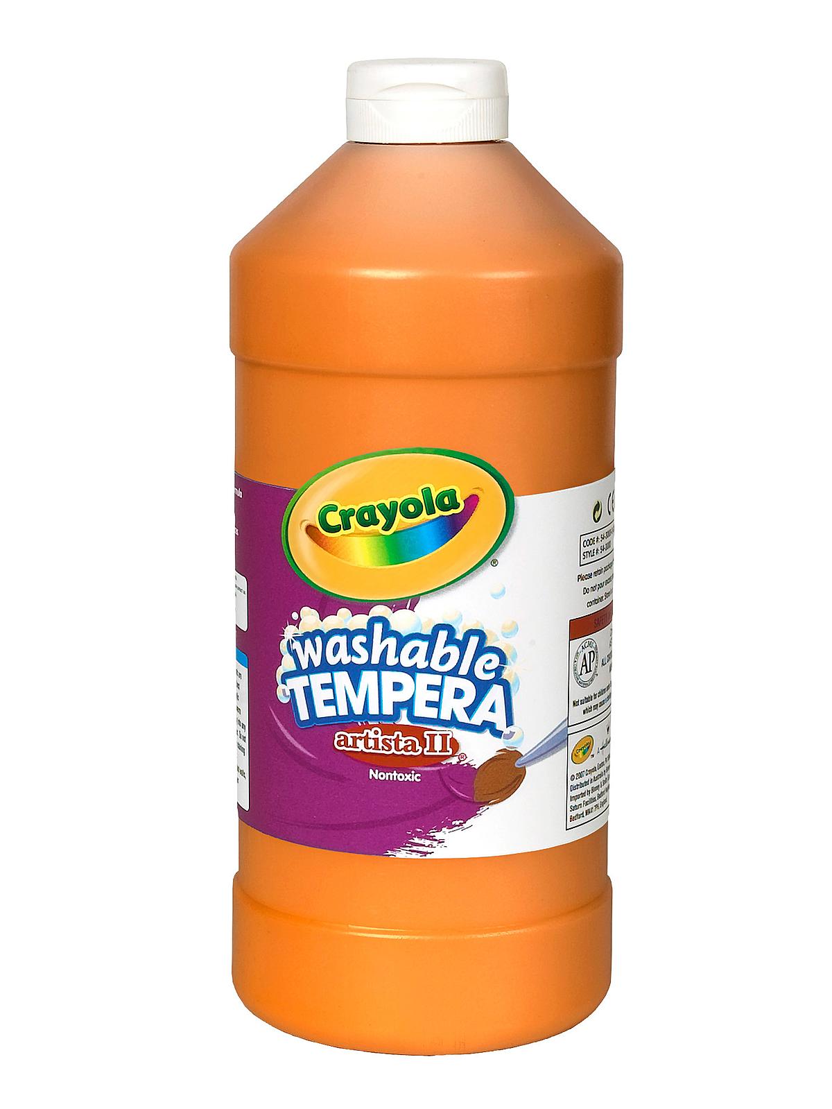 Artista II Liquid Tempera Paint orange 32 oz.