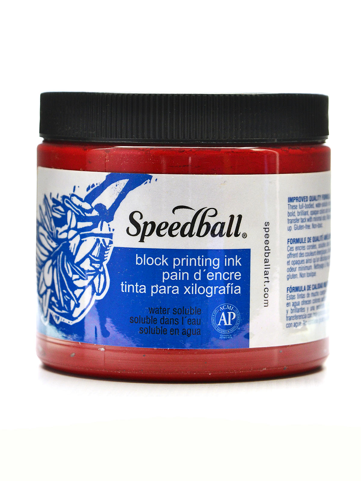 Block Printing Water Soluble Ink red 16 oz.