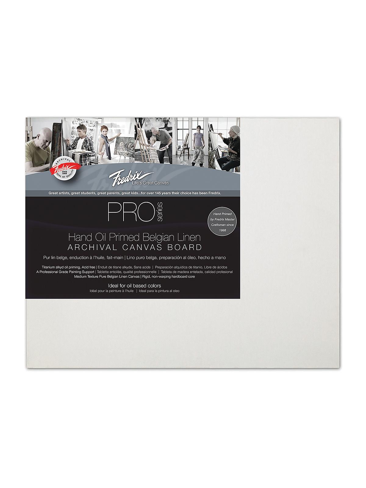 Pro Series Archival Linen Canvas Boards 8 in. x 10 in. oil priming