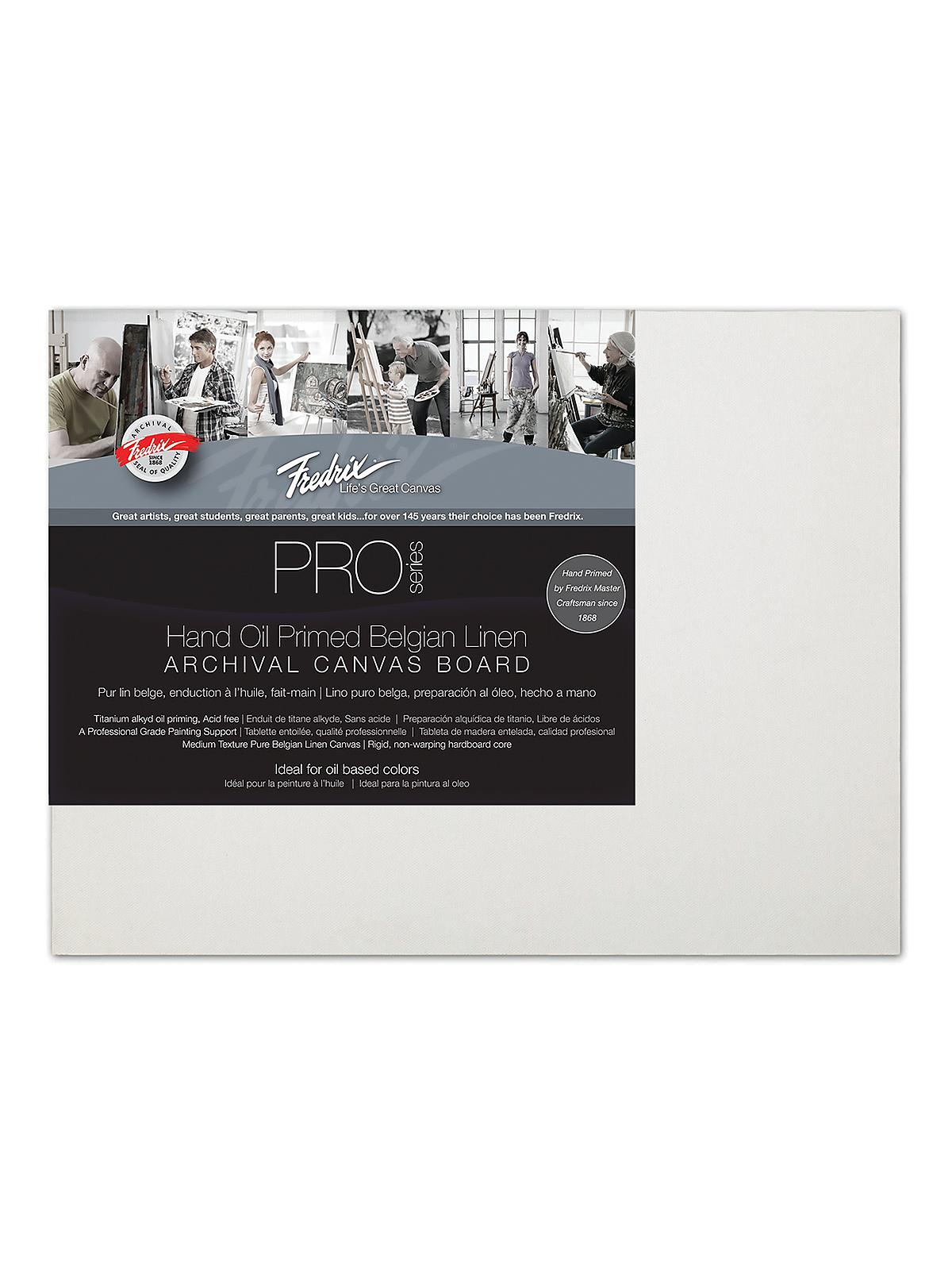 Pro Series Archival Linen Canvas Boards 9 in. x 12 in. oil priming