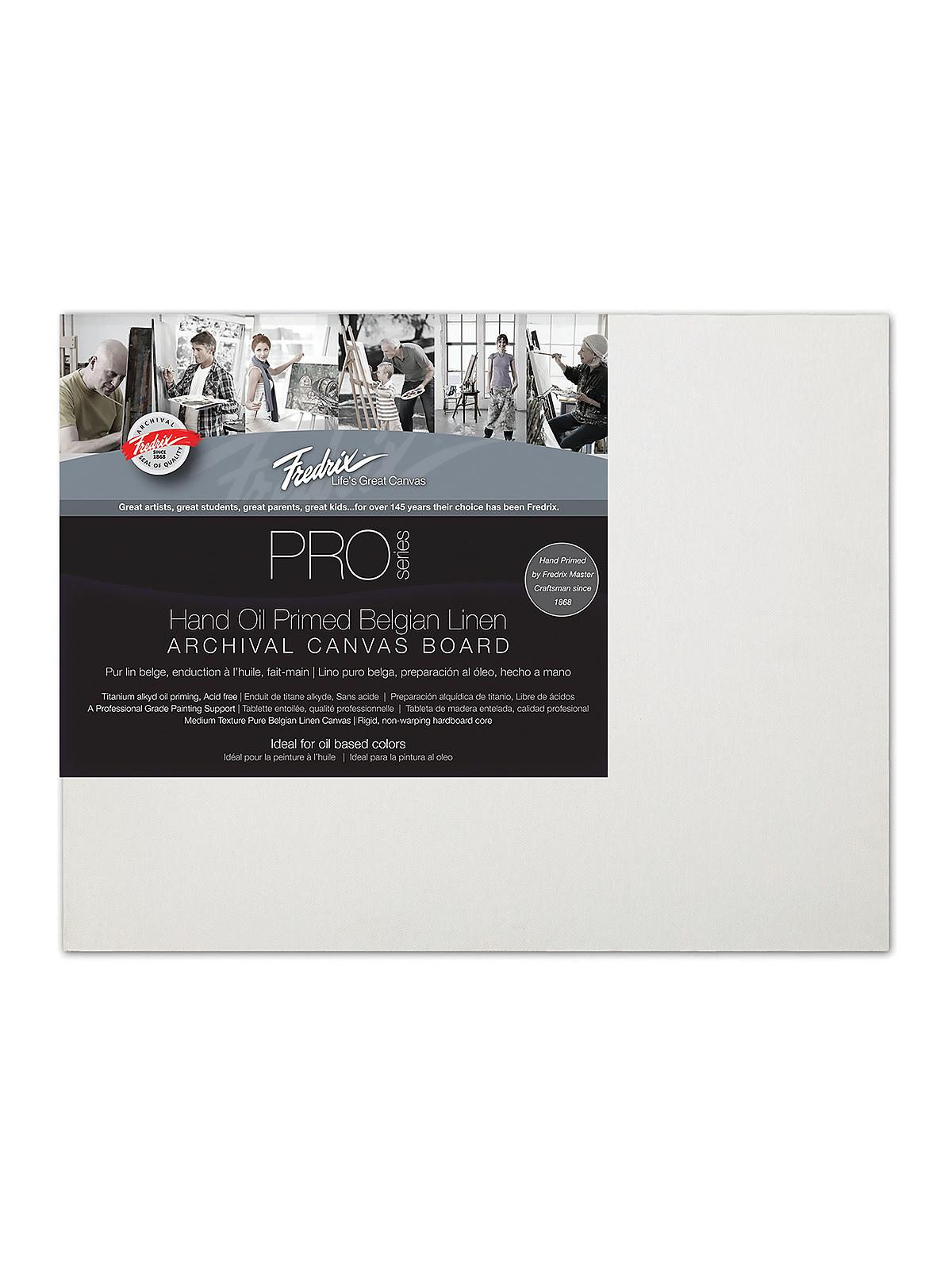 Pro Series Archival Linen Canvas Boards 11 in. x 14 in. oil priming