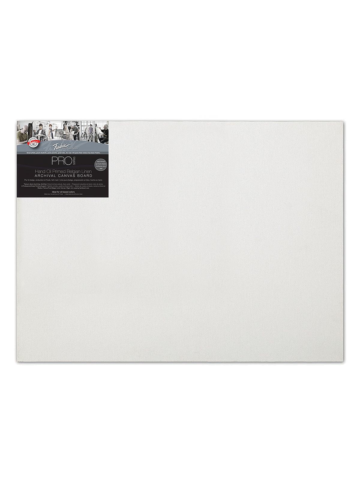 Pro Series Archival Linen Canvas Boards 12 In. X 16 In. Oil Priming