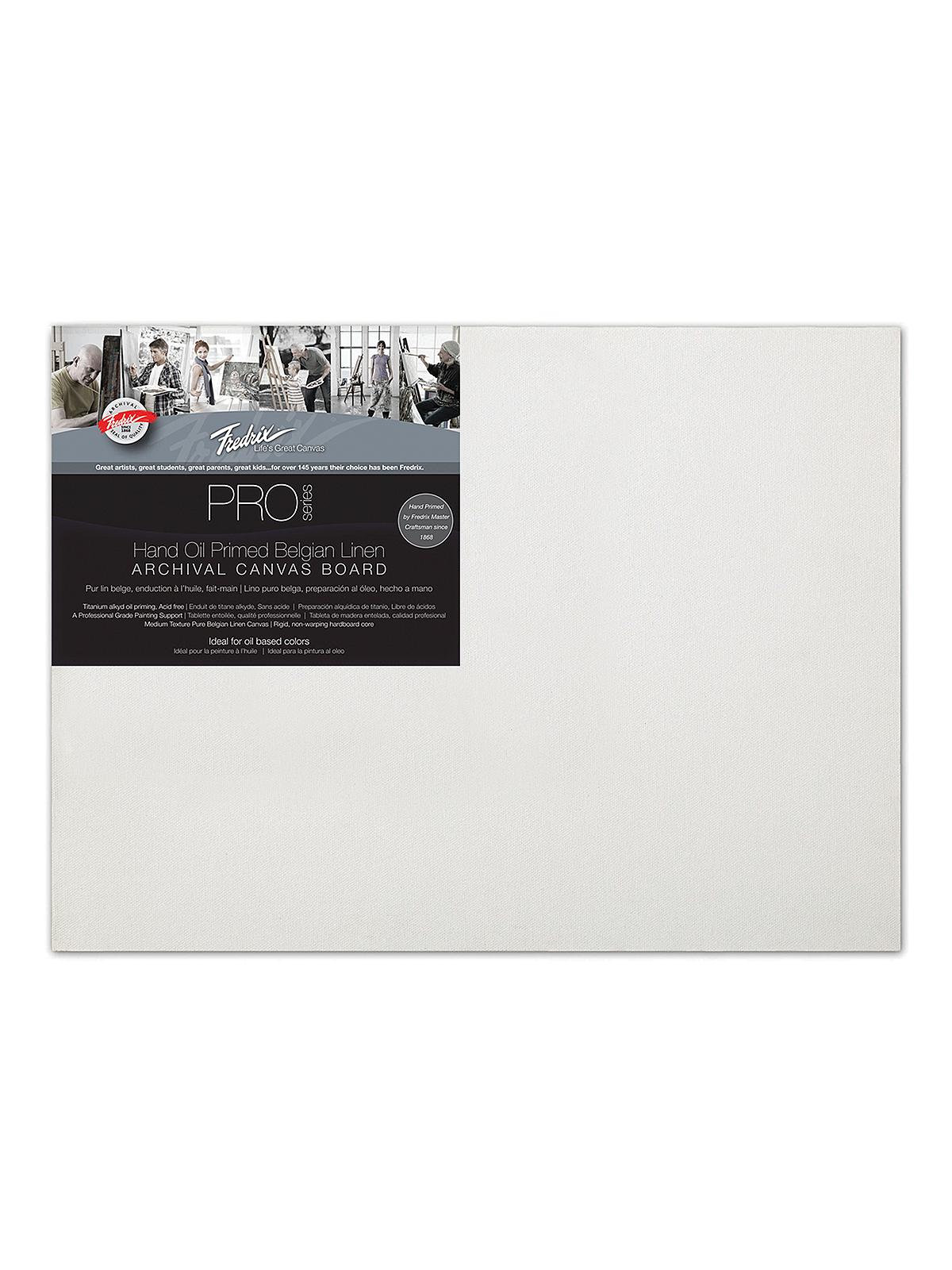 Pro Series Archival Linen Canvas Boards 16 in. x 20 in. oil priming