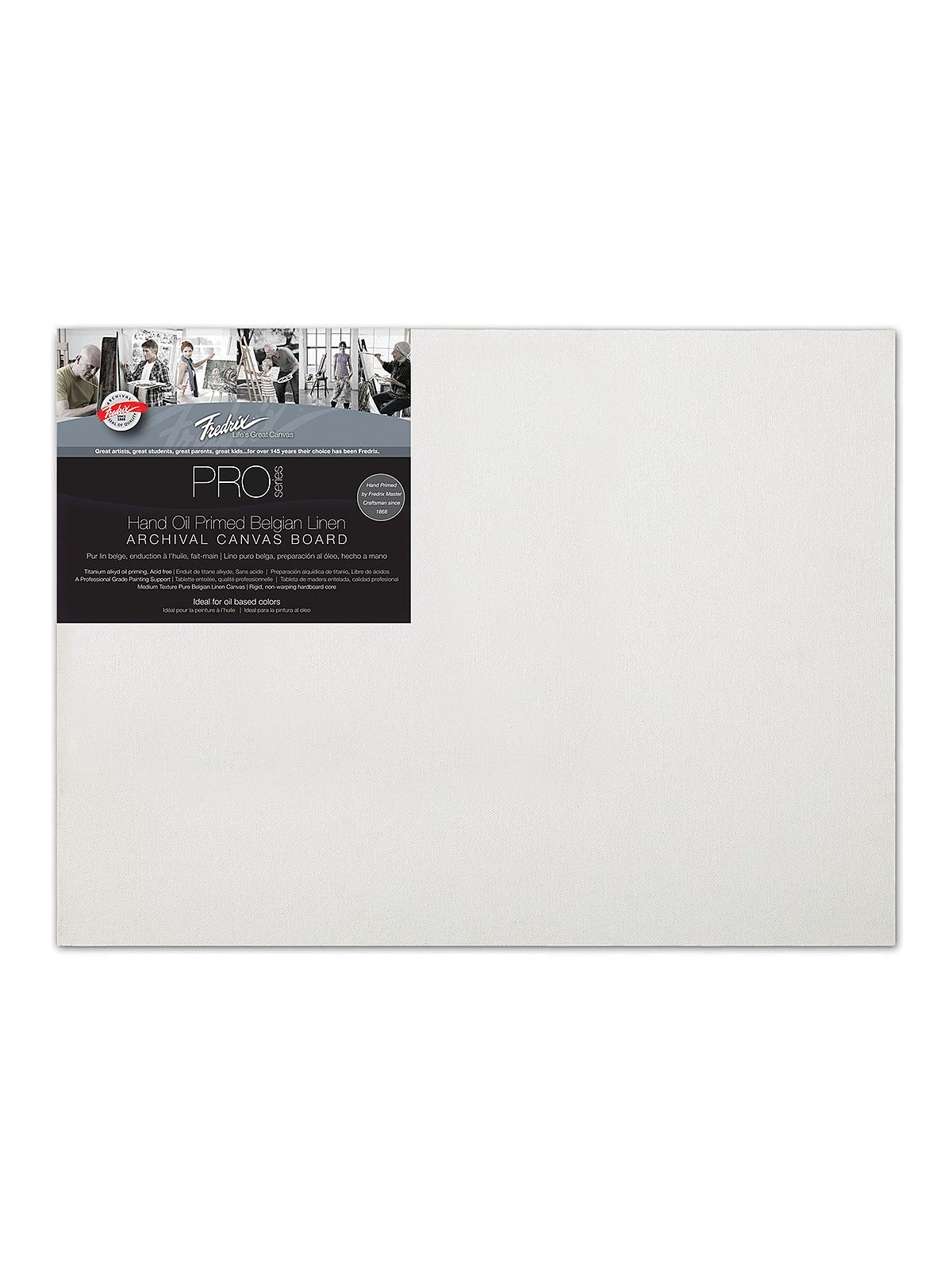 Pro Series Archival Linen Canvas Boards 18 in. x 24 in. oil priming