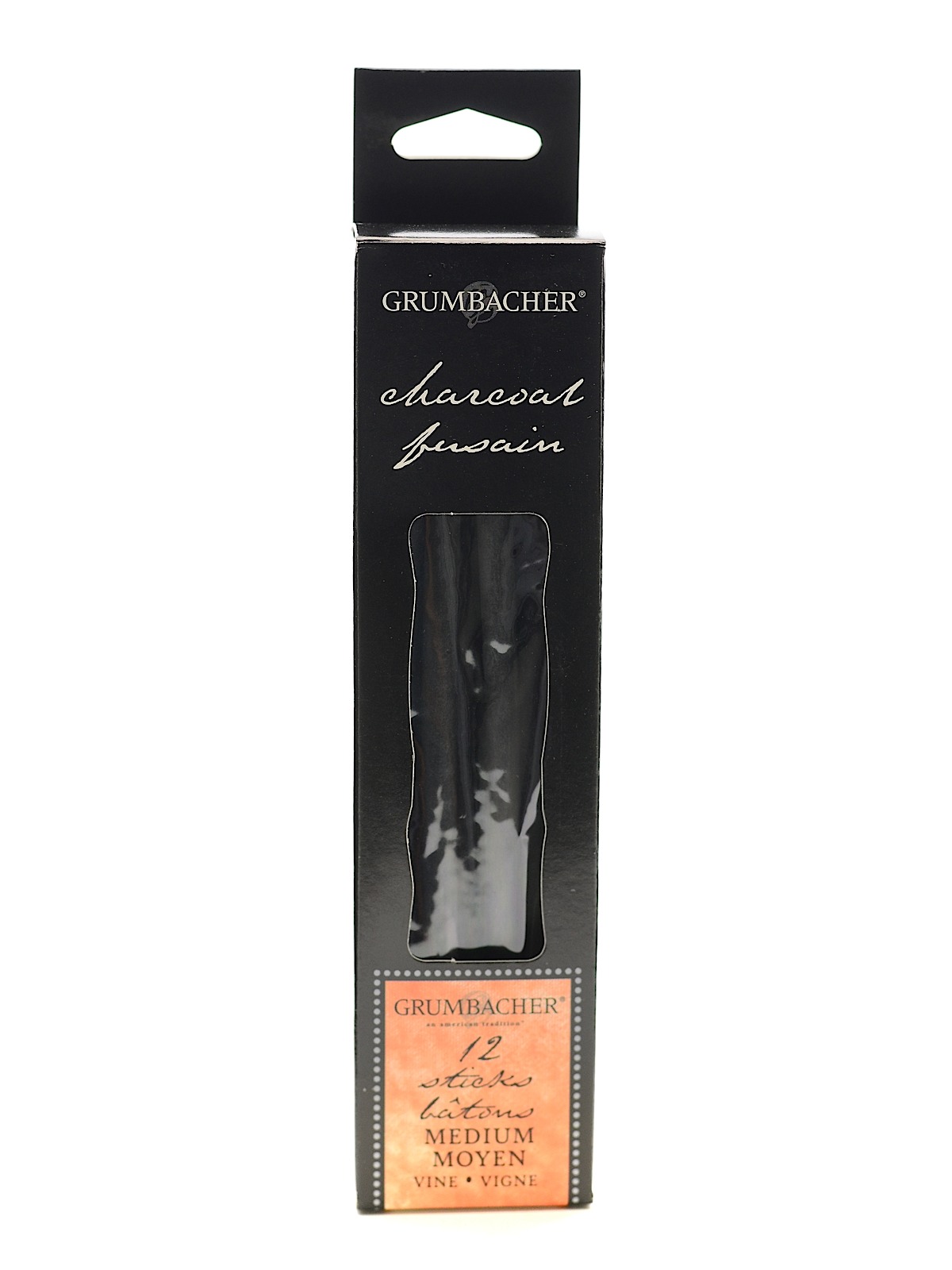 Artists' Charcoal Sticks vine medium pack of 12