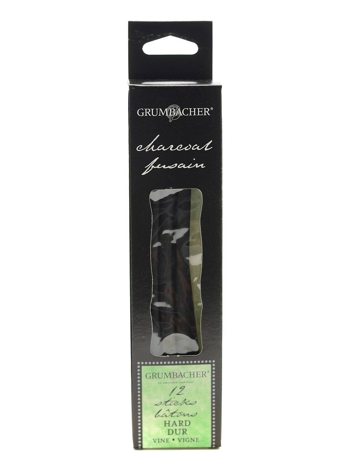 Artists' Charcoal Sticks vine hard pack of 12