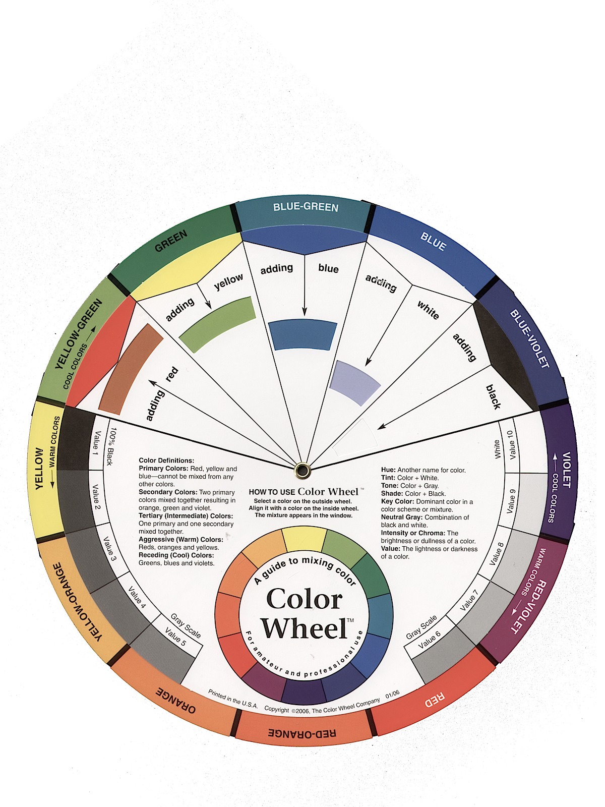 Artist Mixing Guide Color Wheel Color Wheel