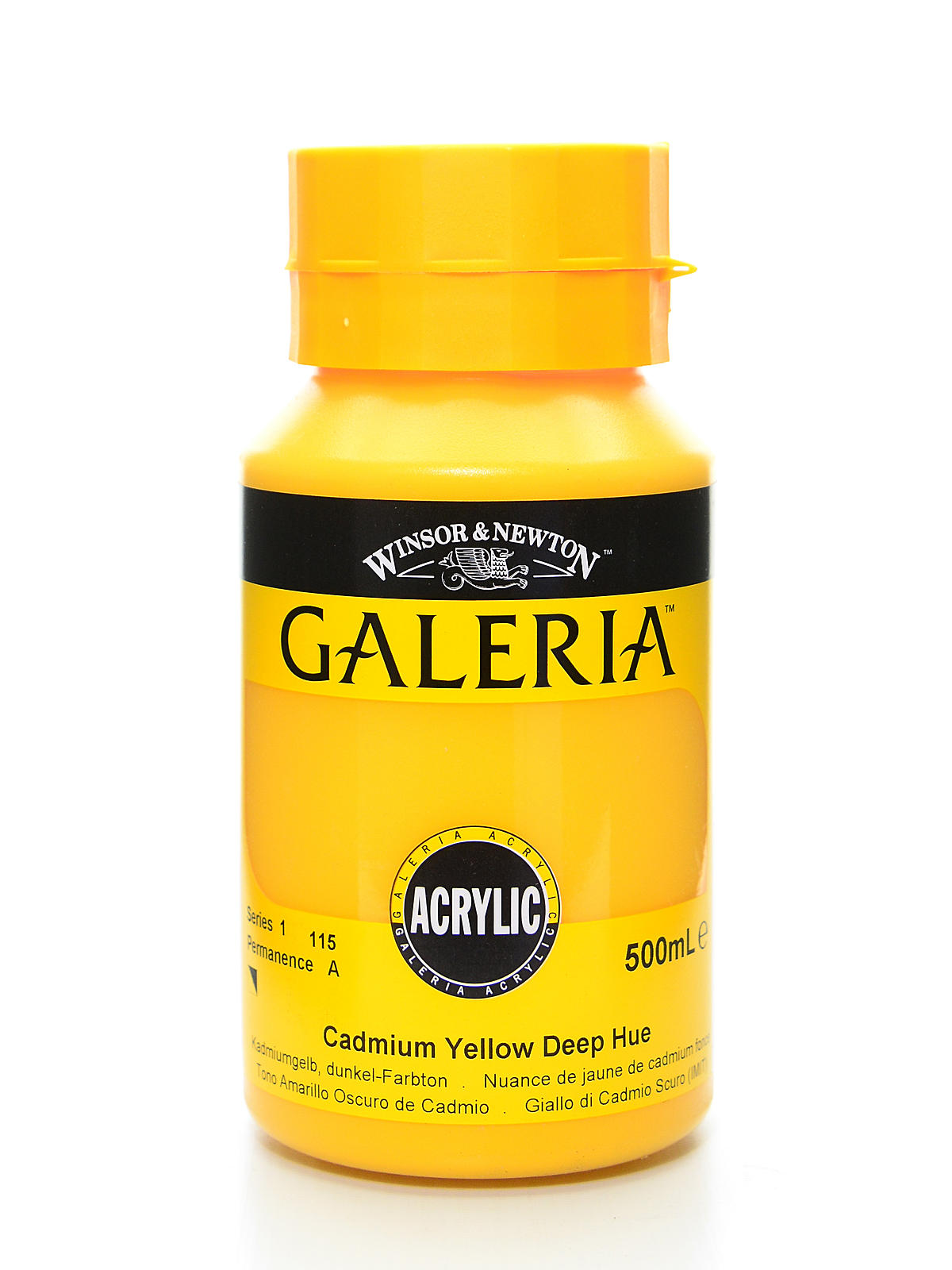Galeria Flow Formula Acrylic Colours cadmium yellow deep hue 500 ml 115