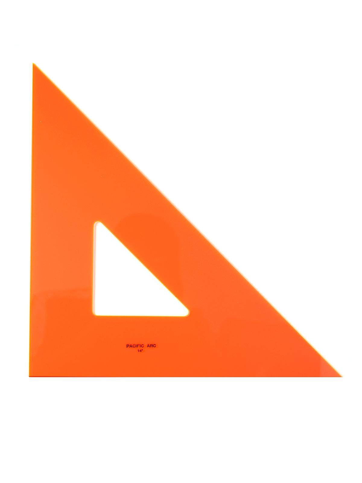 Professional Fluorescent Triangles 14 in. 45 90 degrees