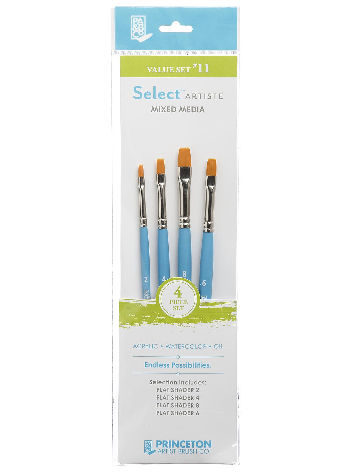 Select Artiste Brush Sets Select Value Set #11 flat shader 2, 4, 6, 8