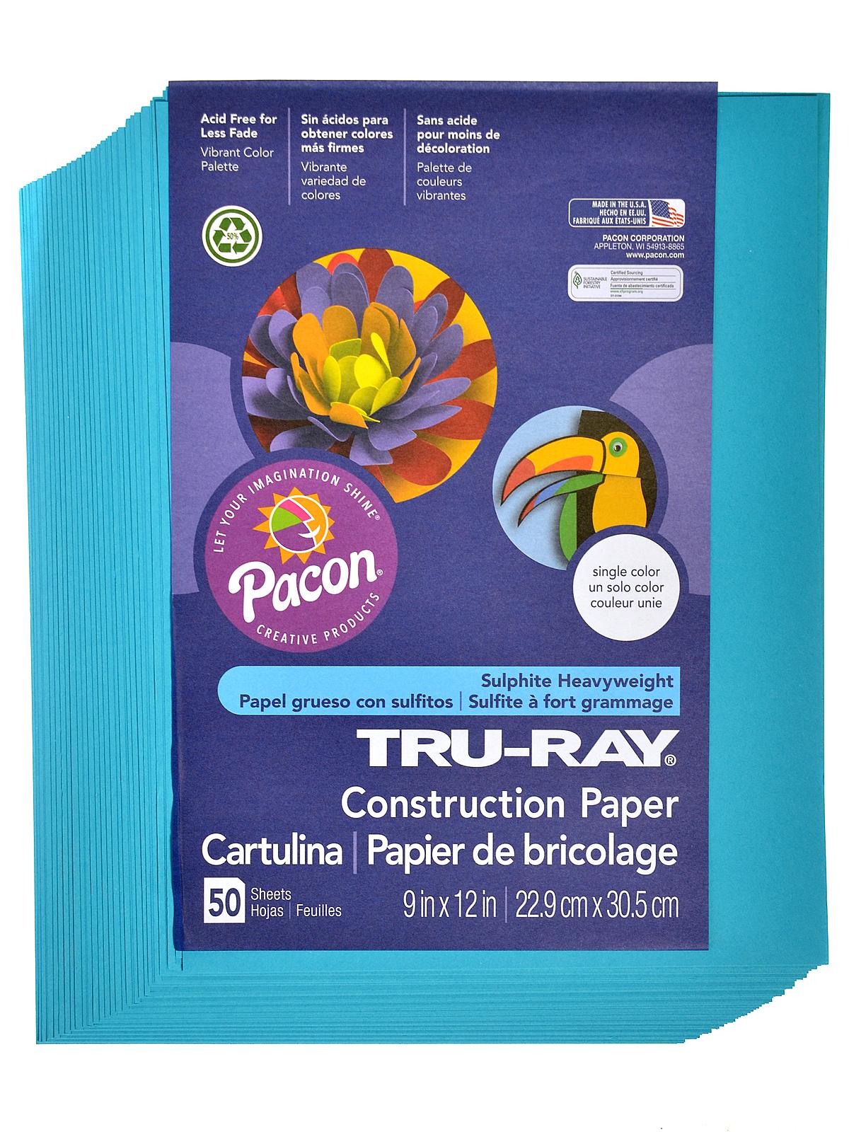 Sulphite Construction Paper turquoise 9 in. x 12 in. 50 sheets