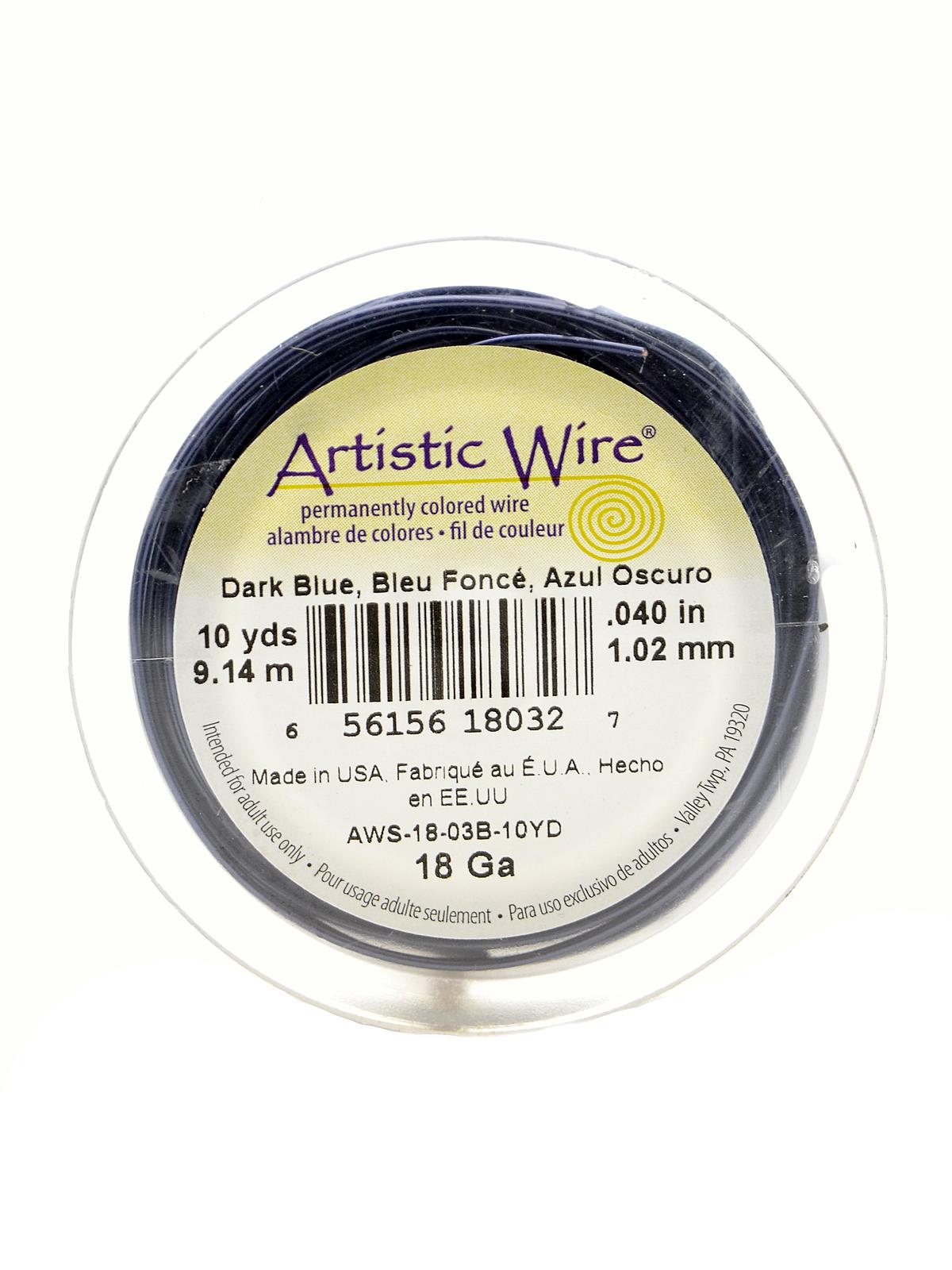 Spools 10 yd. dark blue 18 gauge