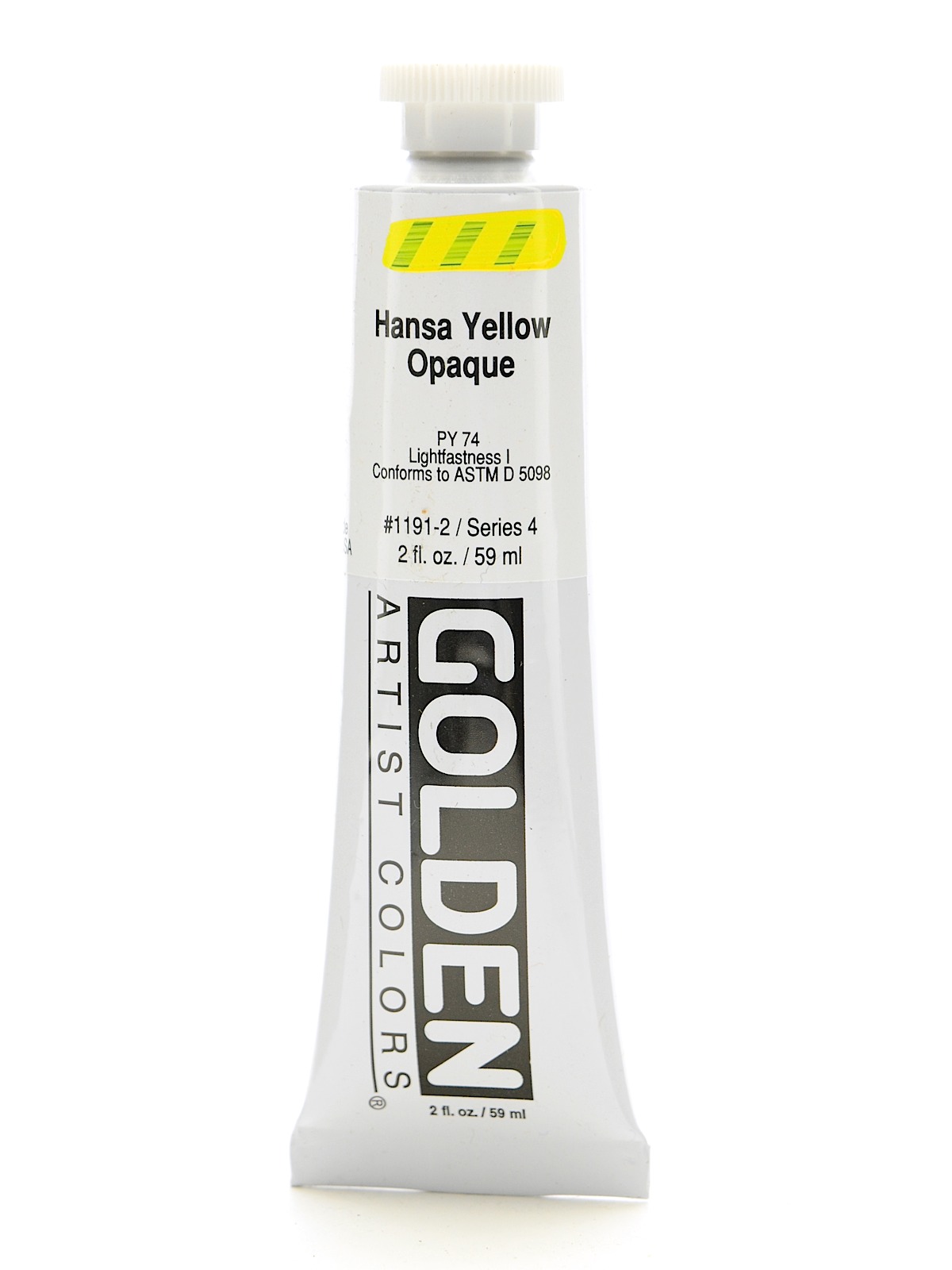 Heavy Body Acrylics hansa yellow opaque 2 oz.