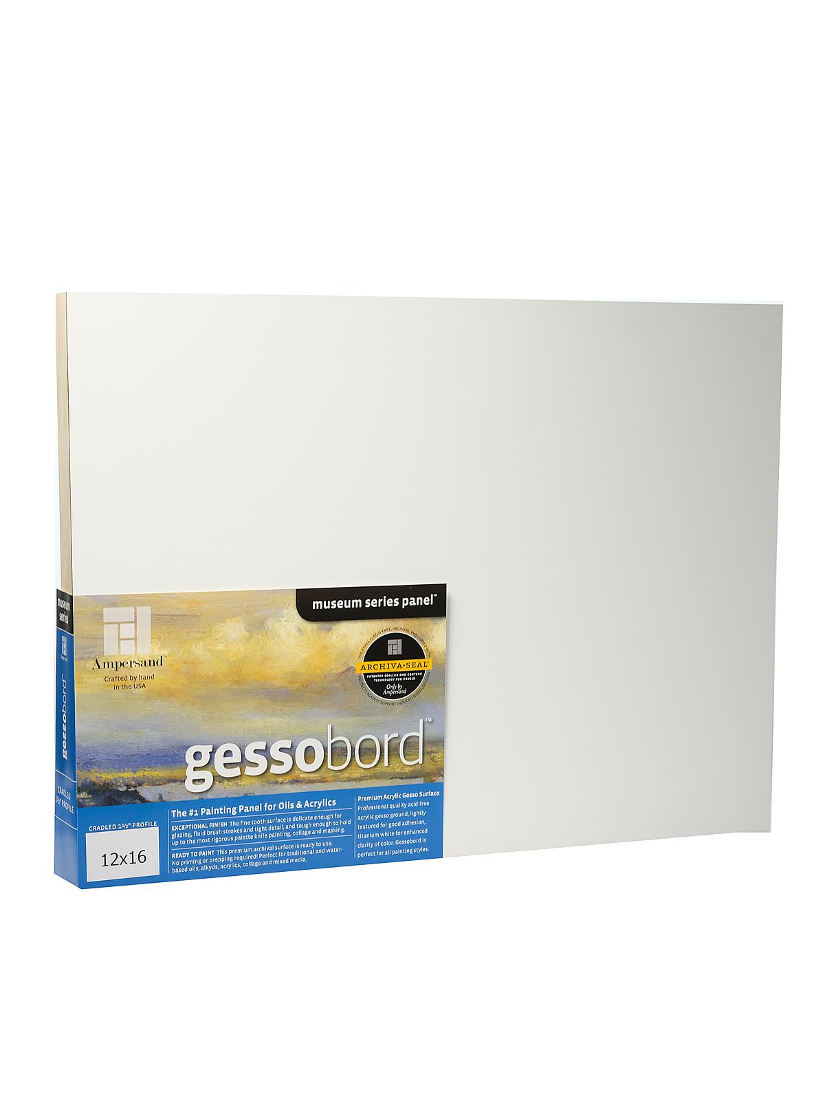 Cradled Gessobord 12 in. x 16 in. 1 1 2 in. each