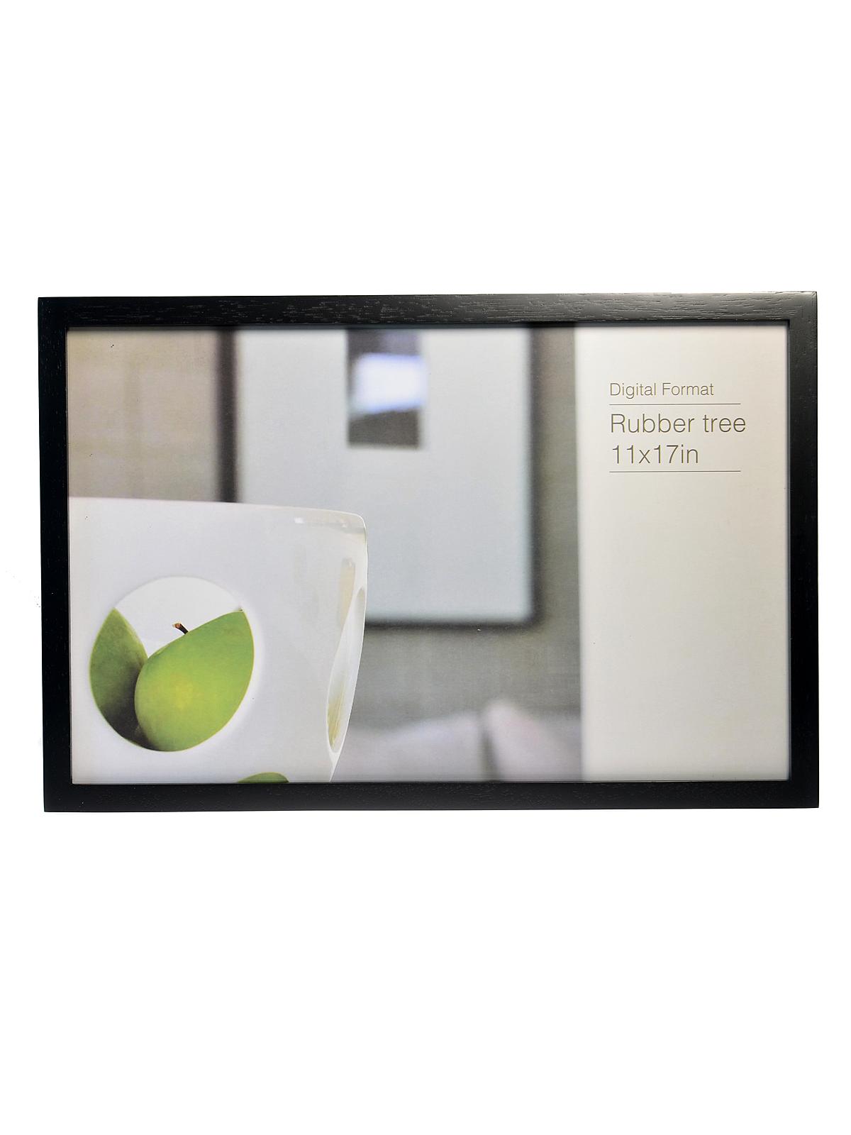 EcoCare Frames black rubberwood 11 in. x 17 in. no mat