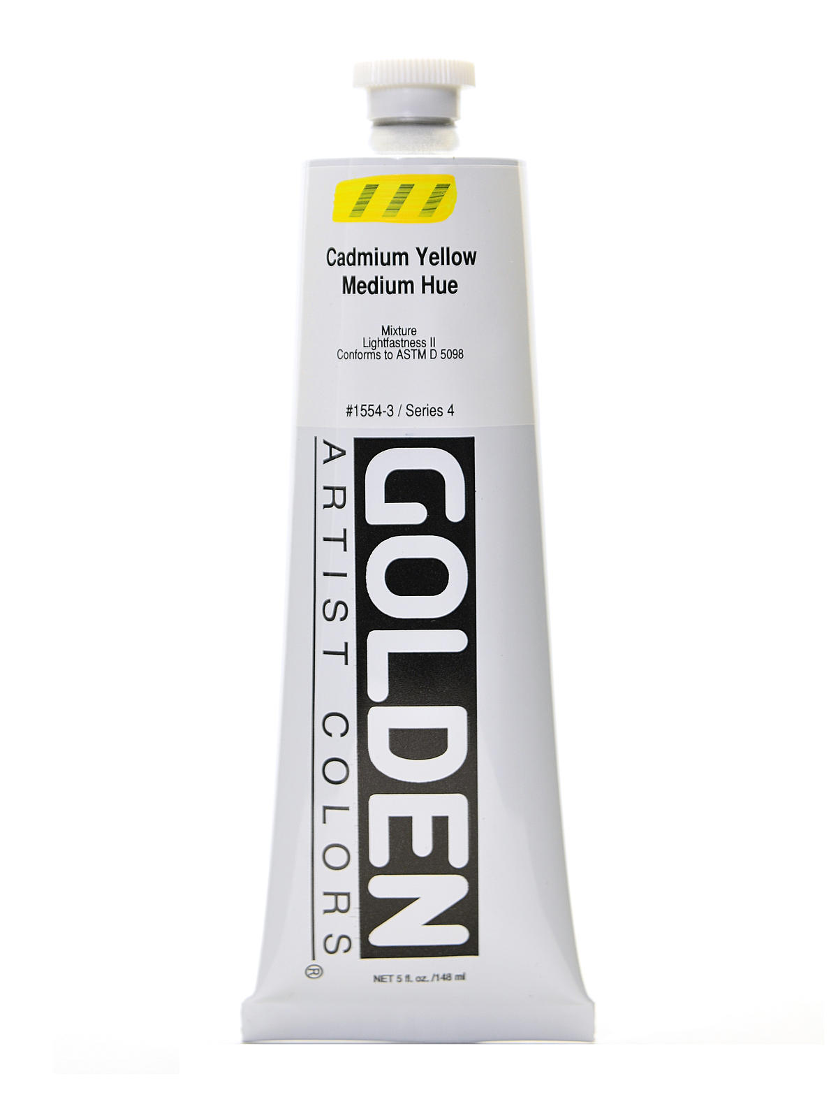 Heavy Body Acrylics cadmium yellow medium hue 5 oz.