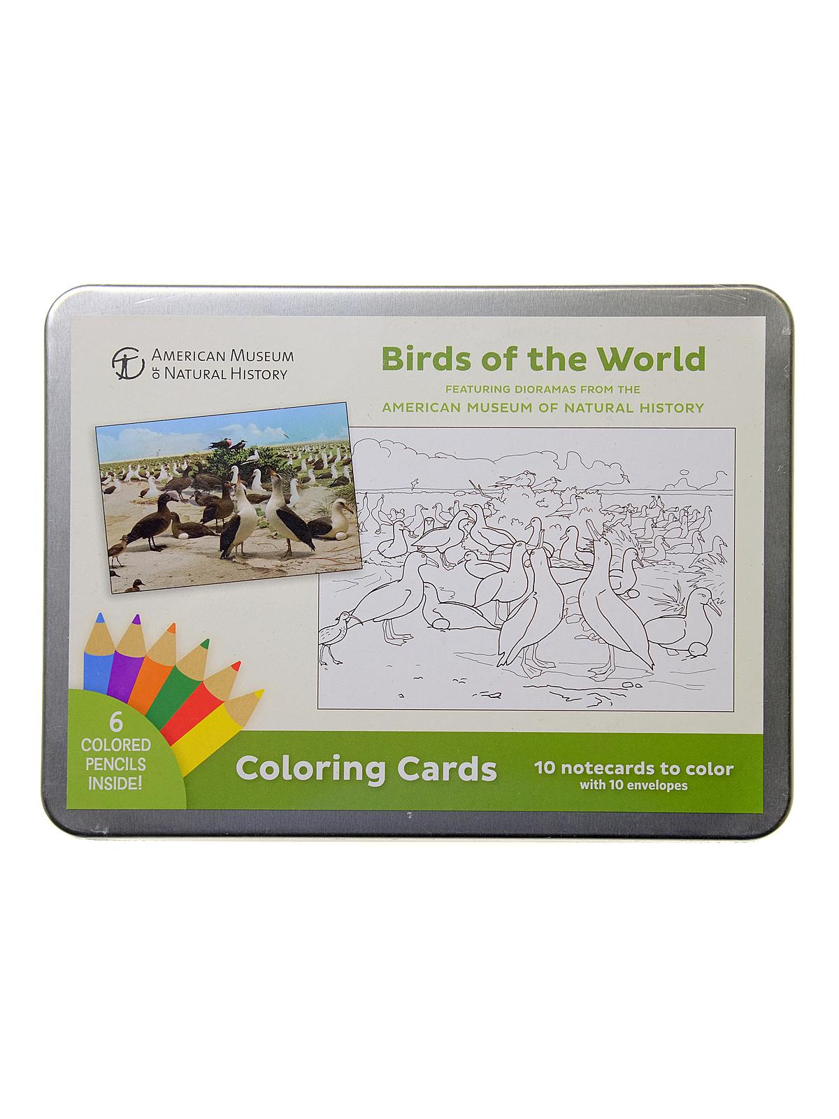 Coloring Cards Birds Of The World Diaramas