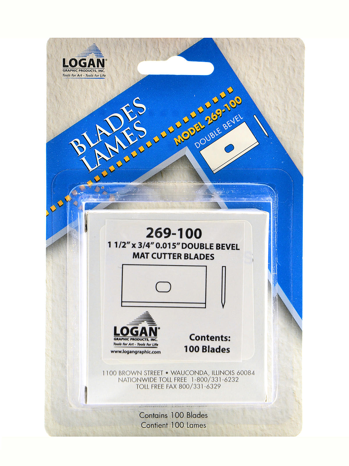 Mat Cutter Blades pack of 100 no. 269