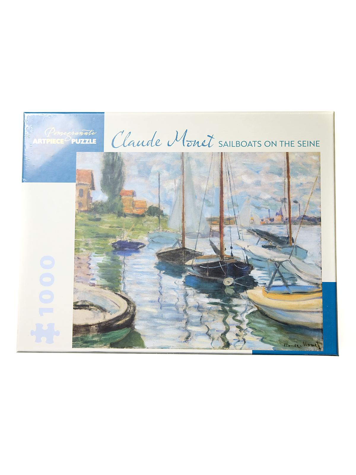 1000-piece Jigsaw Puzzles Claude Monet: Sailboats On The Seine