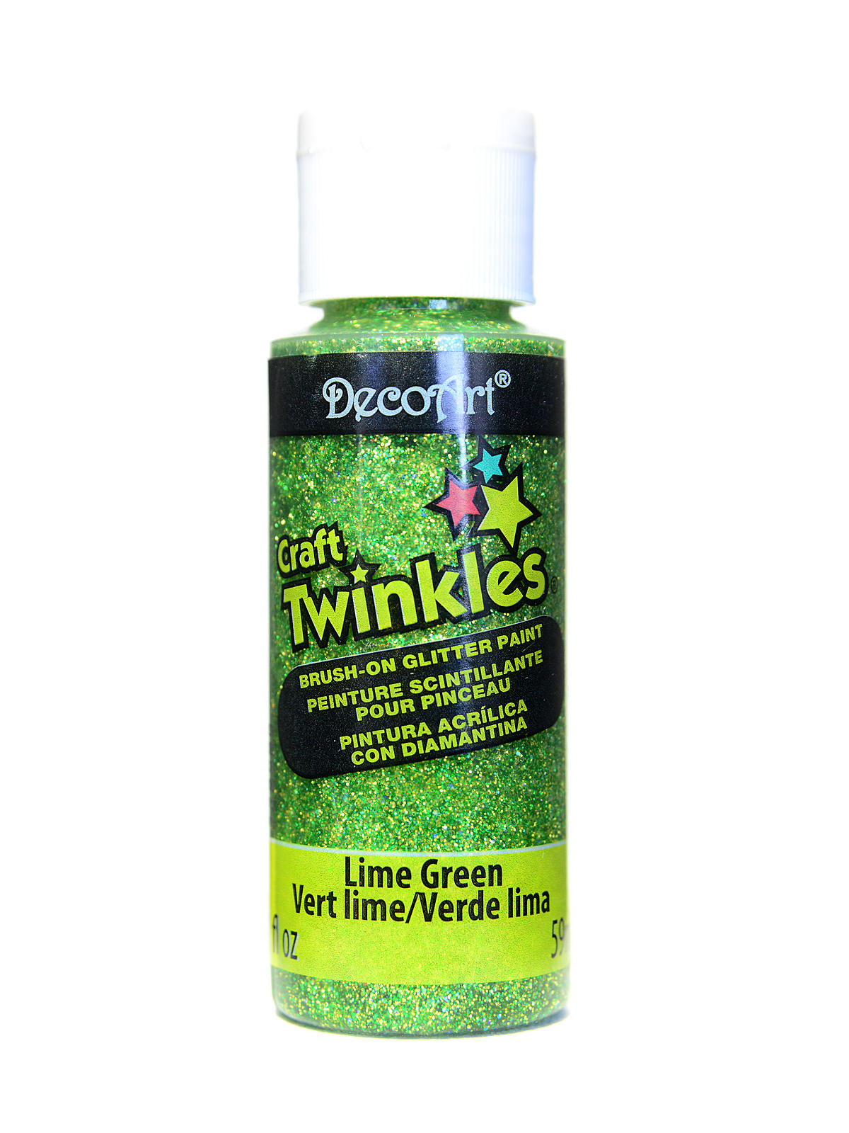 Craft Twinkles Glitter Paint lime green
