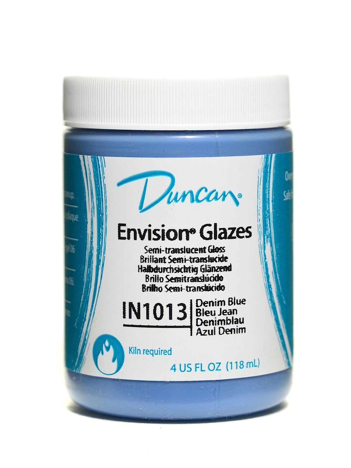 Envision Glazes Denim Blue Translucent 4 Oz.