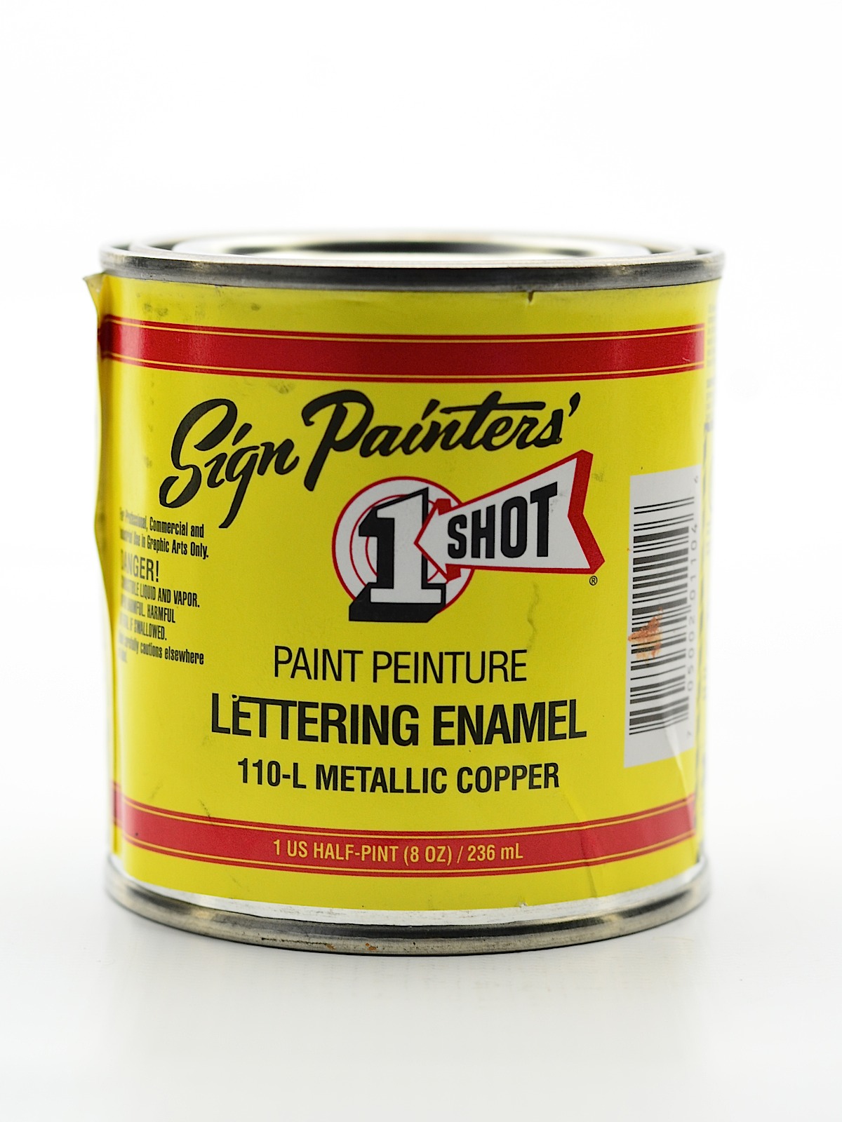 Lettering Enamel Metallic Copper Half Pint 110l