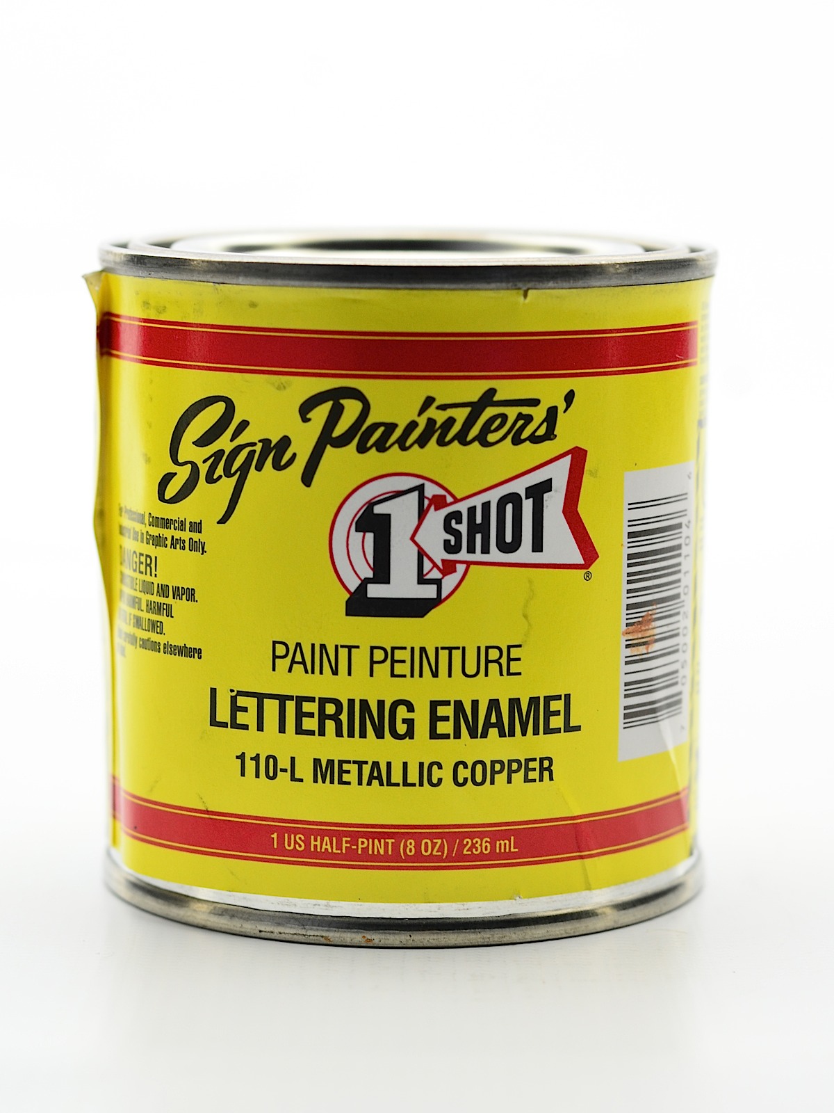 Lettering Enamel Metallic Copper Half Pint 110L