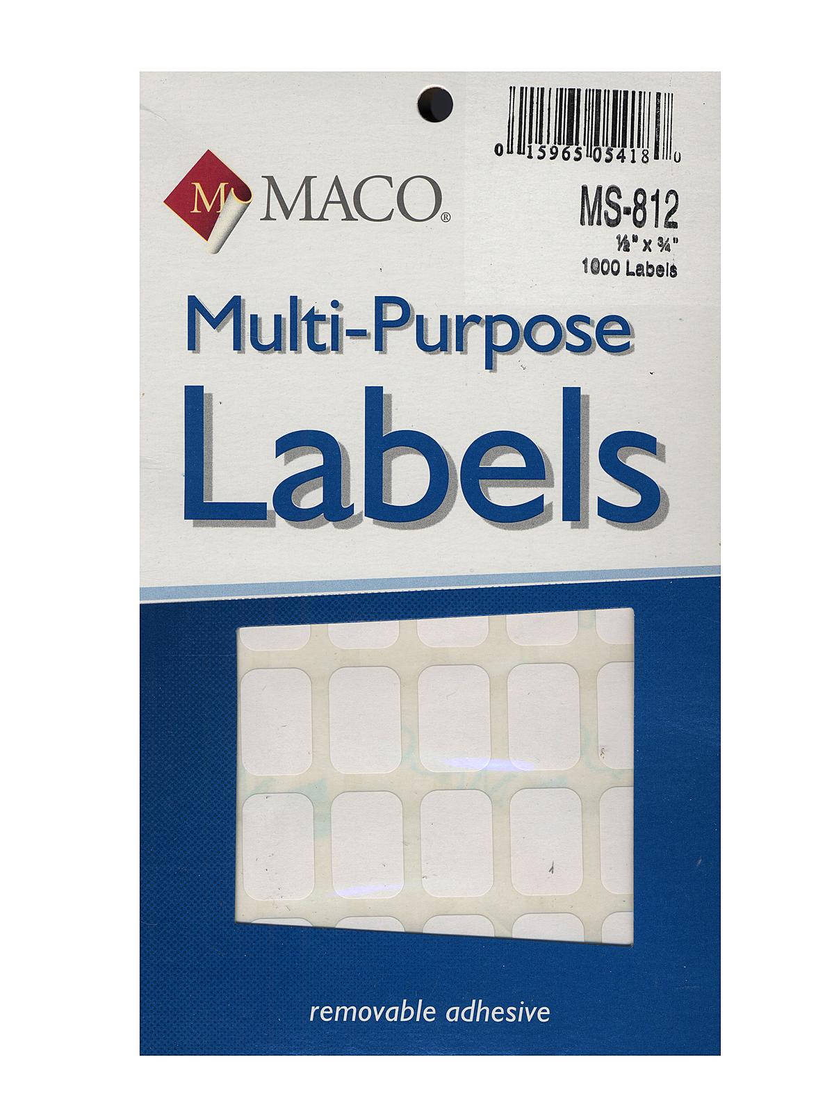 Multi-purpose Handwrite Labels Rectangular 1 2 In. X 3 4 In. Pack Of 1000