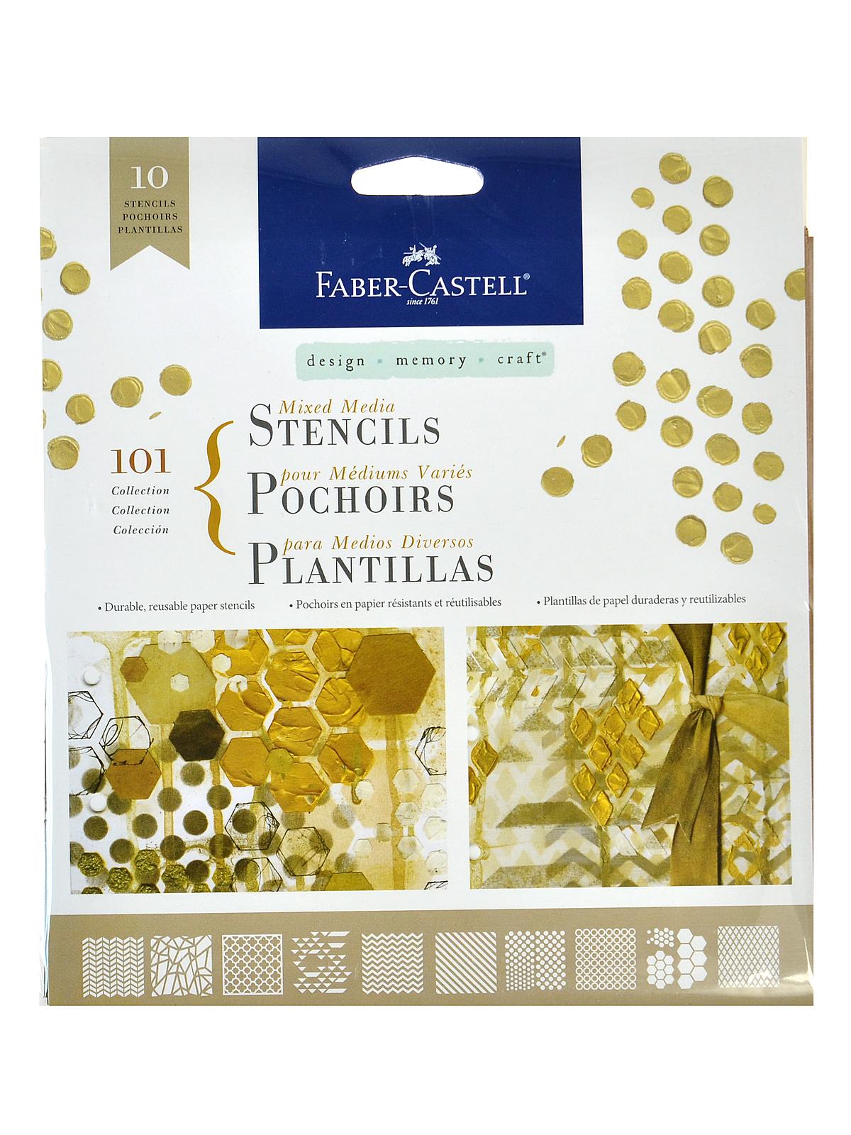 Mixed Media Stencils classic I 10 pieces
