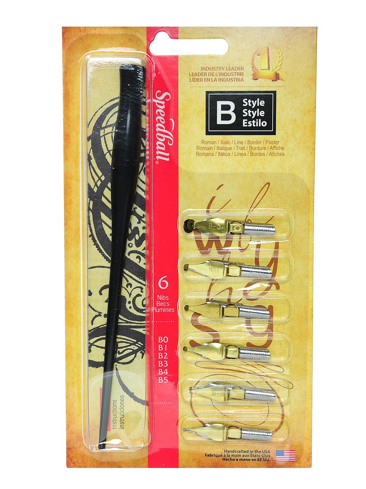 Round Pen Nibs Assorted Set Of 6