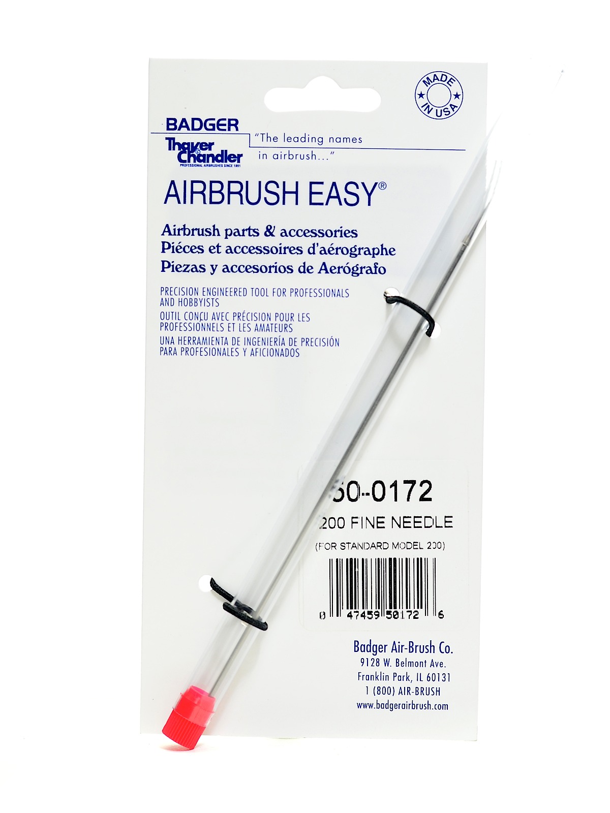 Airbrush Parts Fine Needle For Model 200  50-0172