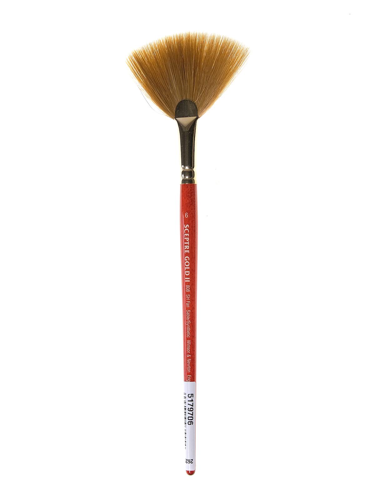 Sceptre Gold II Short Handled Brushes 6 fan 808