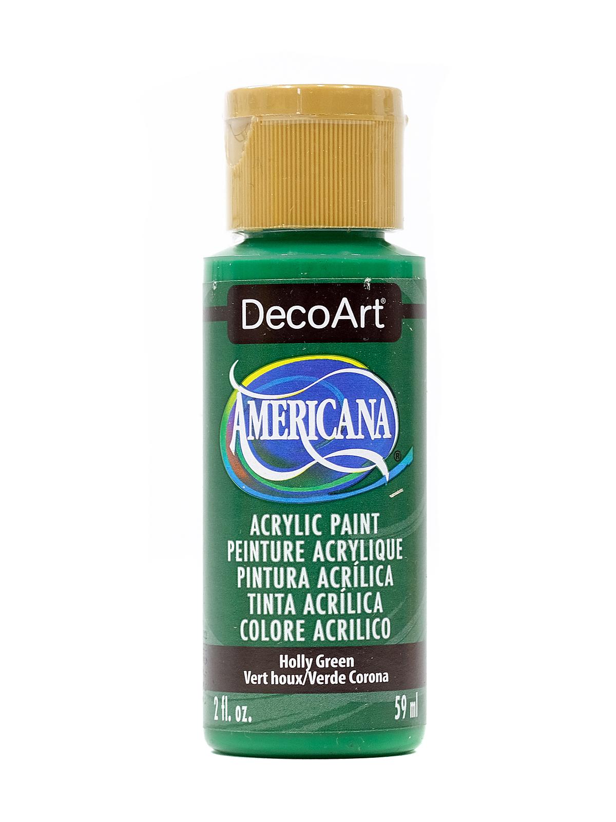 Americana Acrylic Paints holly green 2 oz.