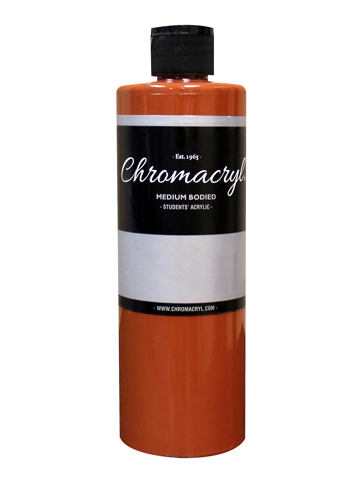 Chromacryl Students' Acrylic Paints burnt sienna 500 ml